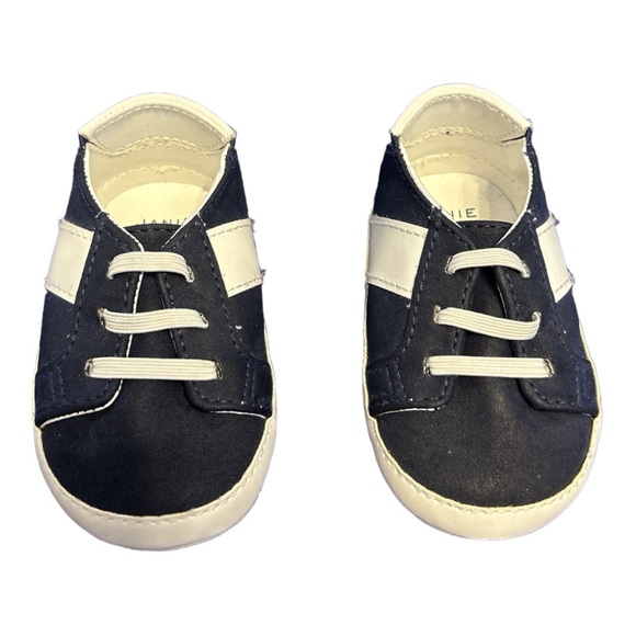 Janie And Jack 3-6 Mos Shoes Navy and White Slip On - Picture 1 of 5